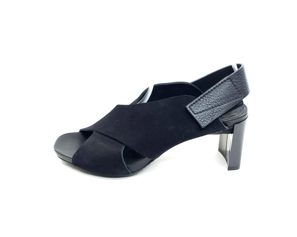 Pedro Garcia Wara City Womens Slingback Sandals Black Block Heel Open Toe Size 7